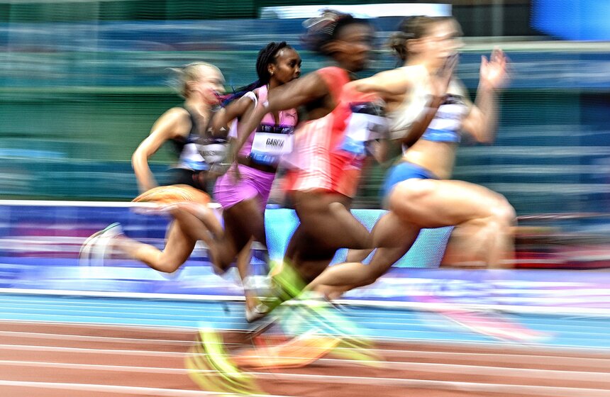 В Москве прошли юбилейные легкоатлетические соревнования "Русская зима" 12 фото