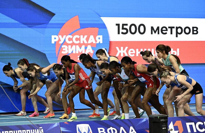 В Москве прошли юбилейные легкоатлетические соревнования "Русская зима" 10 фото