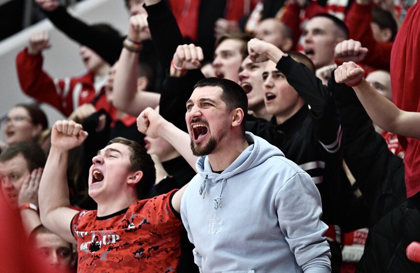 ЦСКА и "Спартак" встретились в матче регулярного чемпионата КХЛ 20 фото