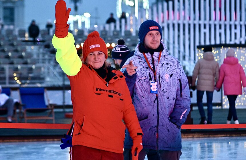 Массовый забег на коньках "Московские молнии" прошел на катке ВДНХ 31 фото