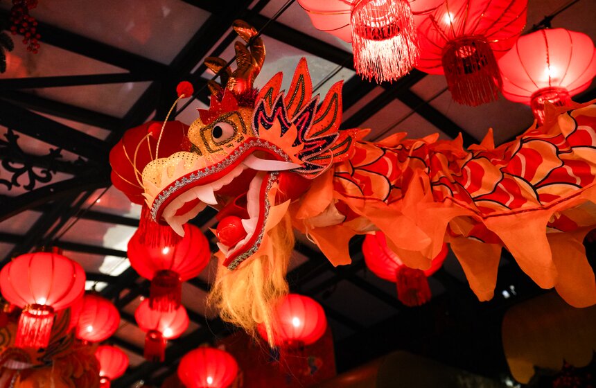 Фестиваль "Китайский Новый год в Москве" открылся на Манежной площади 32 фото