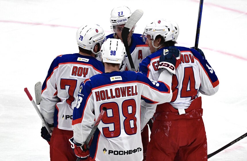 ЦСКА и "Спартак" встретились в матче регулярного чемпионата КХЛ 36 фото