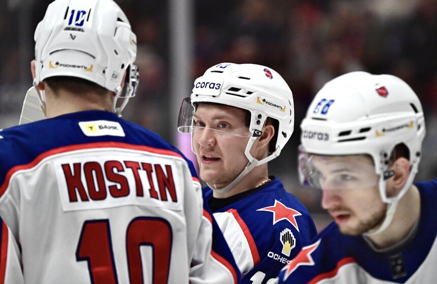 ЦСКА и "Спартак" встретились в матче регулярного чемпионата КХЛ 30 фото