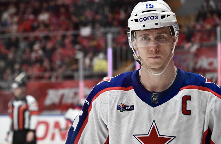 ЦСКА и "Спартак" встретились в матче регулярного чемпионата КХЛ 32 фото