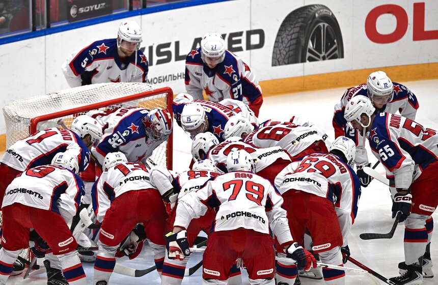 ЦСКА и "Спартак" встретились в матче регулярного чемпионата КХЛ 28 фото