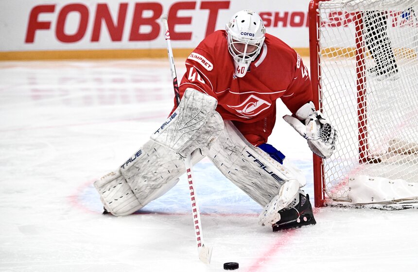 ЦСКА и "Спартак" встретились в матче регулярного чемпионата КХЛ 35 фото