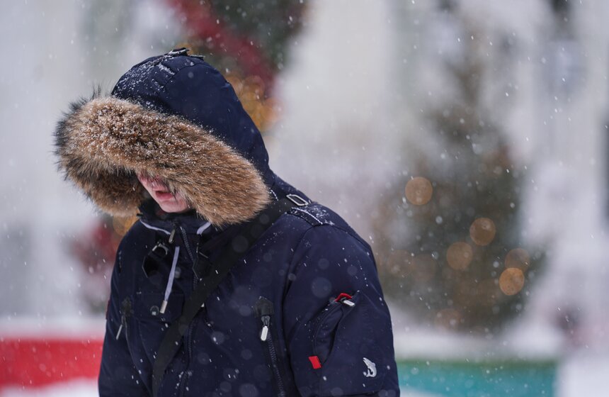 На Москву обрушился мощный снегопад 48 фото