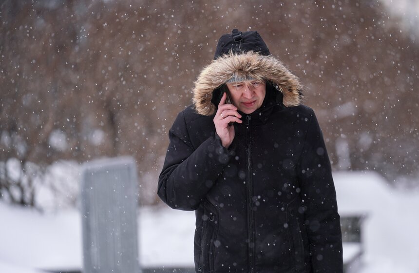 На Москву обрушился мощный снегопад 47 фото