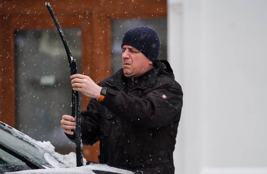 На Москву обрушился мощный снегопад 46 фото