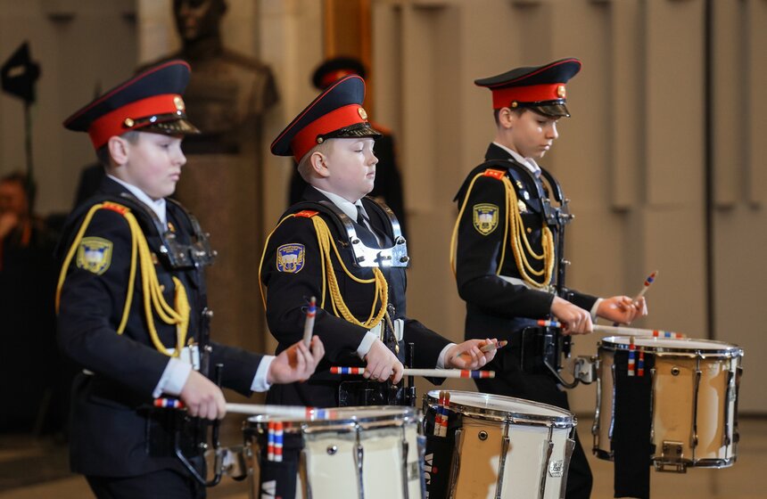 Церемония посвящения в кадеты прошла в Музее Победы 41 фото