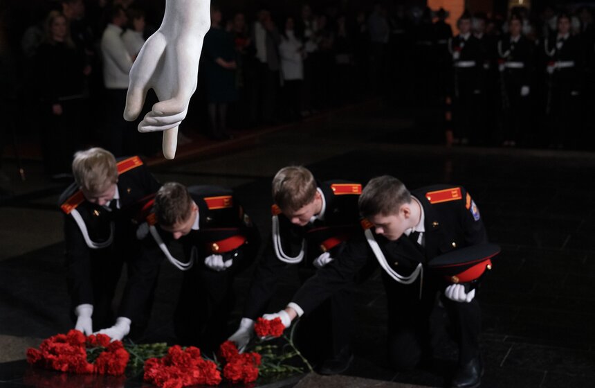 Церемония посвящения в кадеты прошла в Музее Победы 7 фото