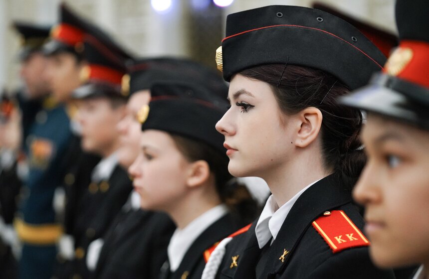 Церемония посвящения в кадеты прошла в Музее Победы 25 фото