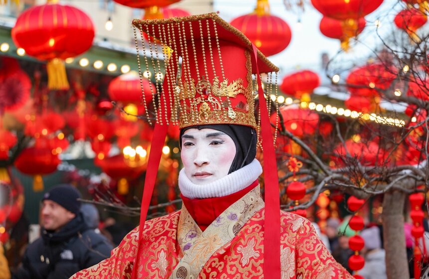 Китайский Новый год встретили на Манежной площади 22 фото