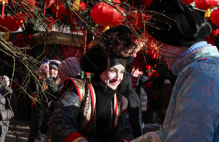 Китайский Новый год встретили на Манежной площади 25 фото