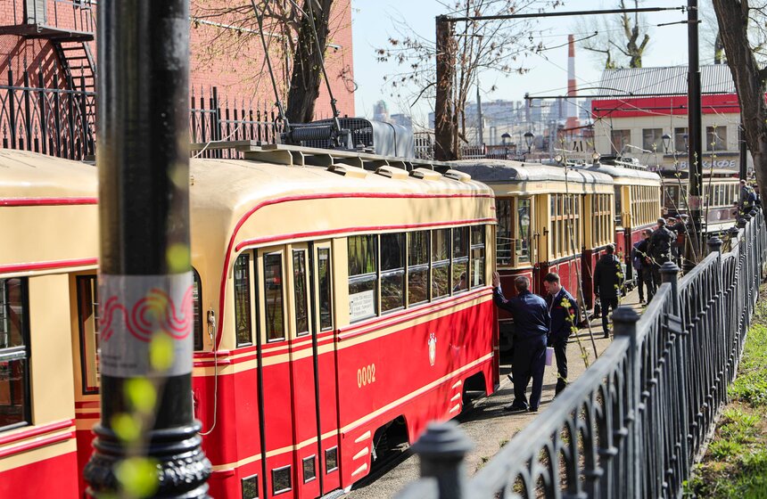 В Москве прошел парад в честь 127-летия столичного трамвая 2 фото