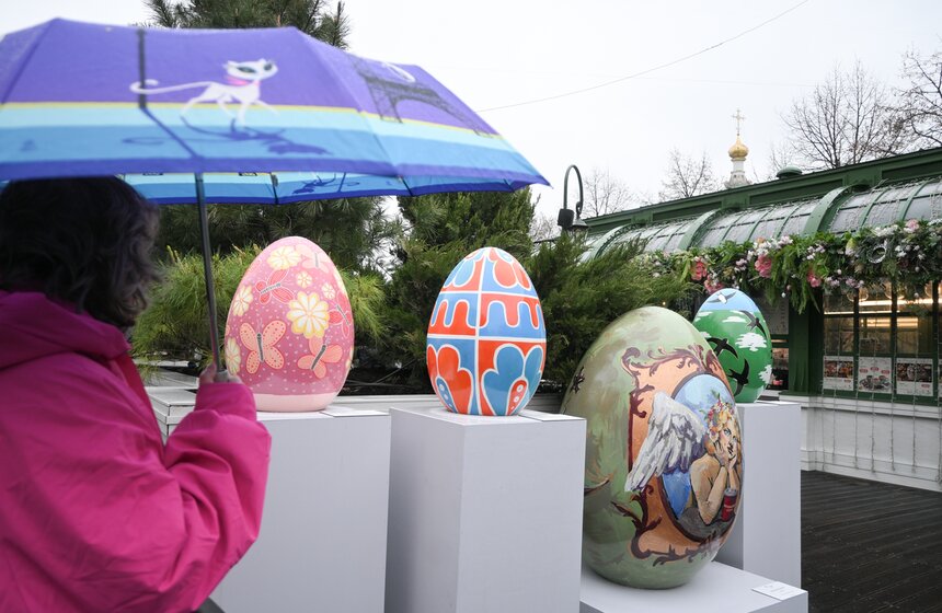 Тверская площадь стала ключевой площадкой фестиваля "Пасхальный дар" 28 фото