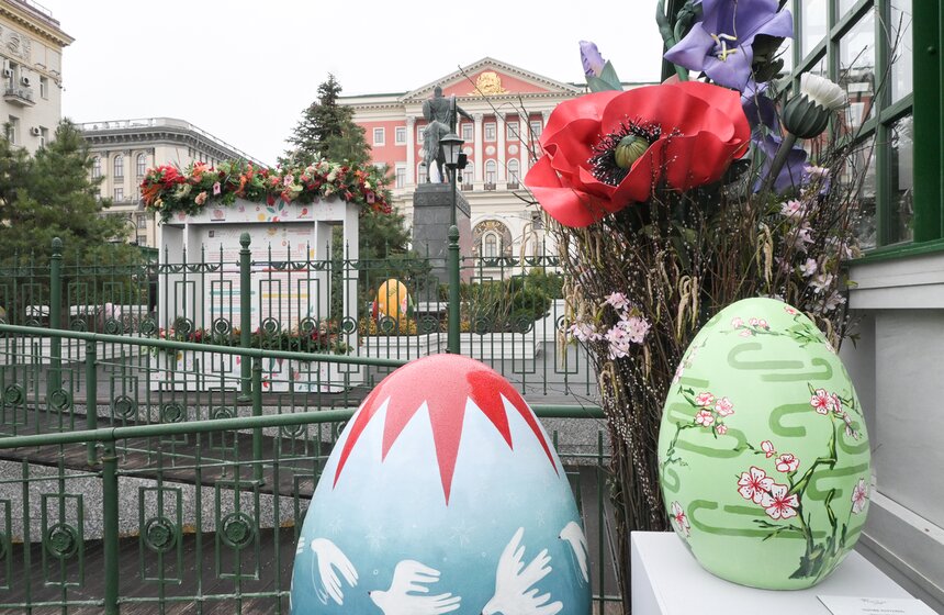Тверская площадь стала ключевой площадкой фестиваля "Пасхальный дар" 26 фото