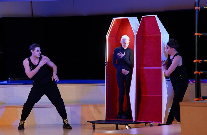 Премьера спектакля "Страшные сказки. Мистерия барокко" состоялась в зале "Зарядье" 6 фото