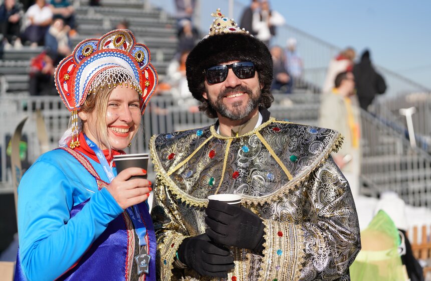 Спортивный карнавал для горнолыжников и сноубордистов состоялся на Воробьевых горах 11 фото