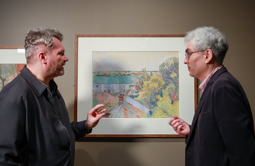 Выставка "Ларионов / Гончарова. Начало" открылась в Пушкинском музее 26 фото