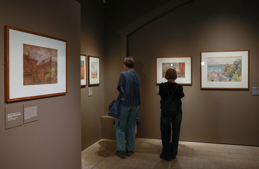 Выставка "Ларионов / Гончарова. Начало" открылась в Пушкинском музее 8 фото