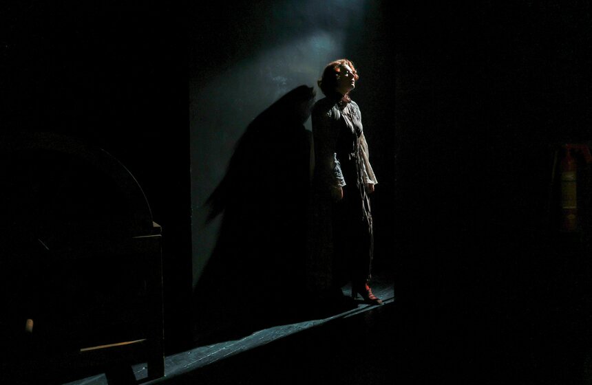 На сцене Театра имени Пушкина прошел пресс-показ спектакля "Лир во время чумы" 11 фото