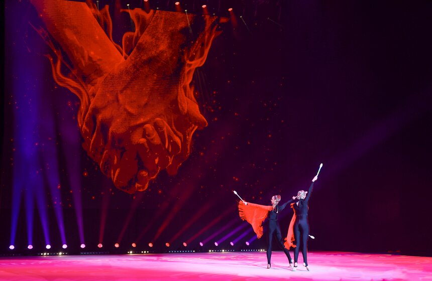 Гала-концерт "Сказ о доблести и чести" показали во Дворце Ирины Винер 15 фото