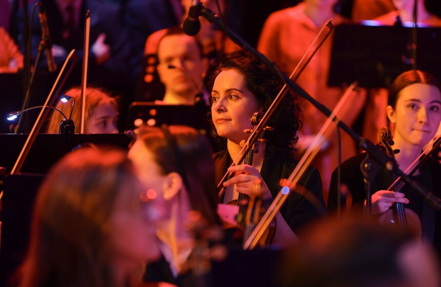 Гала-концерт "Сказ о доблести и чести" показали во Дворце Ирины Винер 6 фото