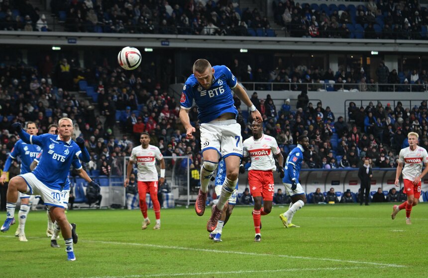 "Динамо" разгромило "Спартак" в матче Кубка России 32 фото