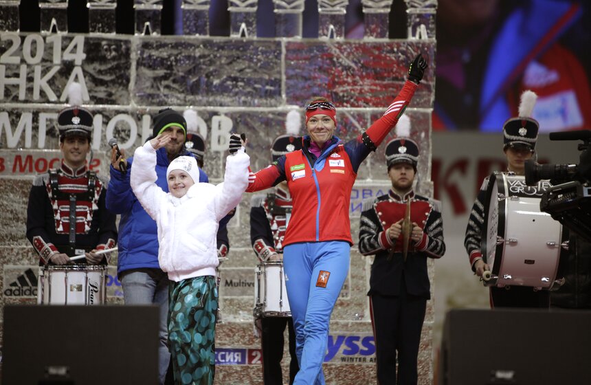 В "Олимпийском" прошла биатлонная "Гонка чемпионов" 4 фото