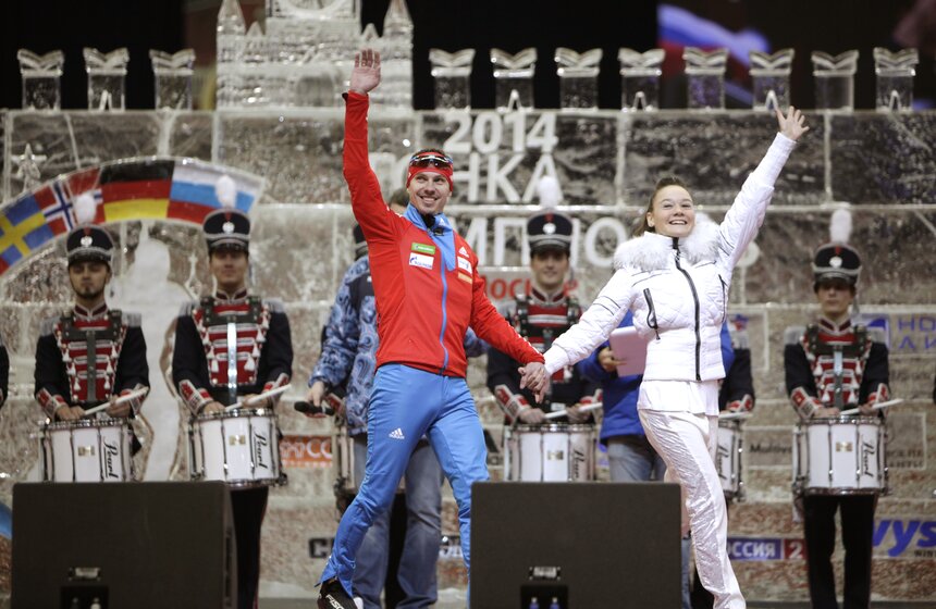 В "Олимпийском" прошла биатлонная "Гонка чемпионов" 5 фото