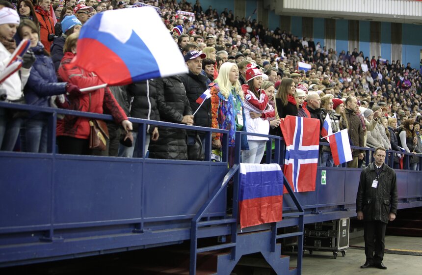 В "Олимпийском" прошла биатлонная "Гонка чемпионов" 8 фото