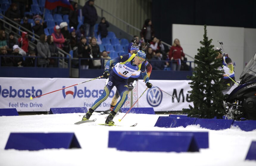 В "Олимпийском" прошла биатлонная "Гонка чемпионов" 21 фото