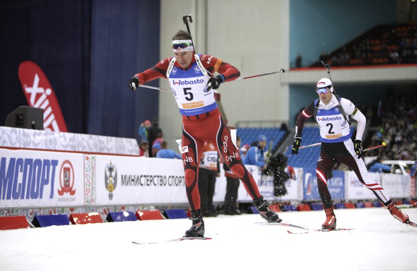 В "Олимпийском" прошла биатлонная "Гонка чемпионов" 20 фото