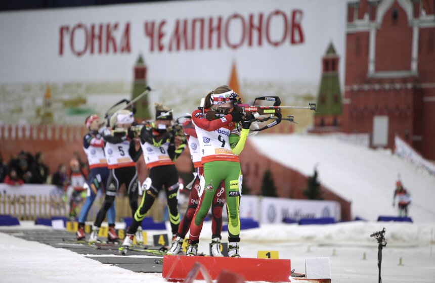 В "Олимпийском" прошла биатлонная "Гонка чемпионов" 14 фото