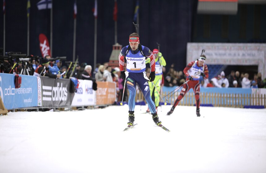 В "Олимпийском" прошла биатлонная "Гонка чемпионов" 22 фото