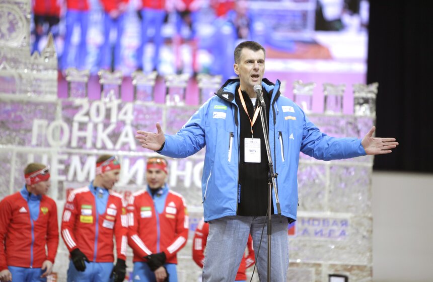 В "Олимпийском" прошла биатлонная "Гонка чемпионов" 28 фото