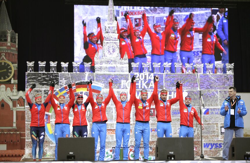 В "Олимпийском" прошла биатлонная "Гонка чемпионов" 29 фото