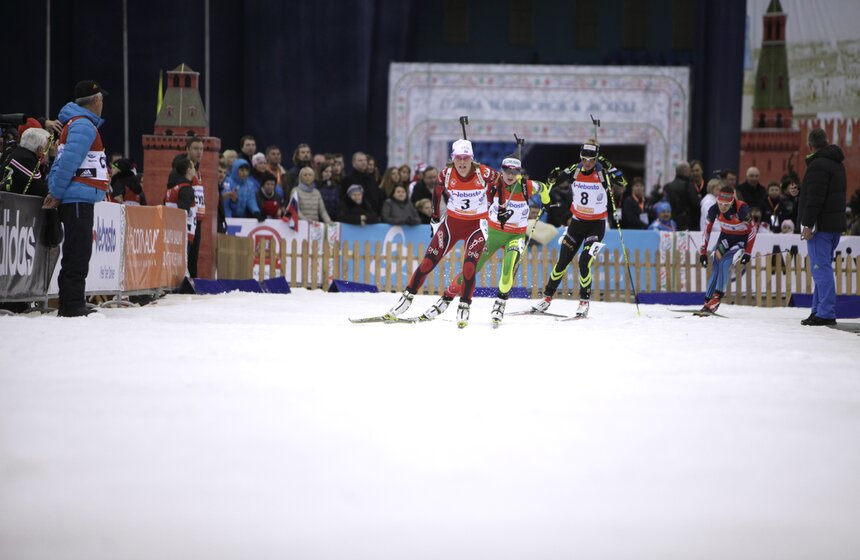 В "Олимпийском" прошла биатлонная "Гонка чемпионов" 12 фото