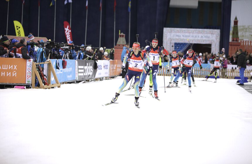 В "Олимпийском" прошла биатлонная "Гонка чемпионов" 9 фото