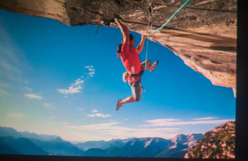 В Москве выступил известный альпинист и скалолаз Алекс Хубер 12 фото