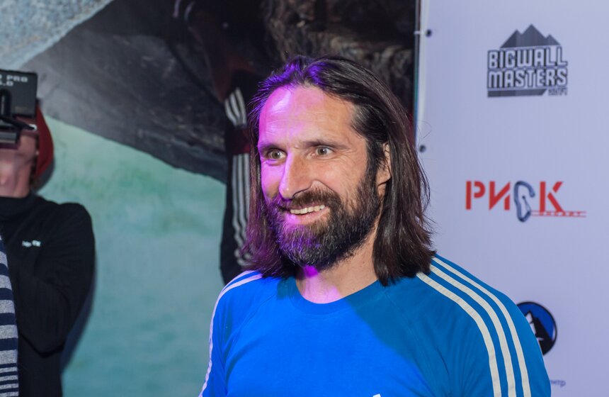 В Москве выступил известный альпинист и скалолаз Алекс Хубер 15 фото