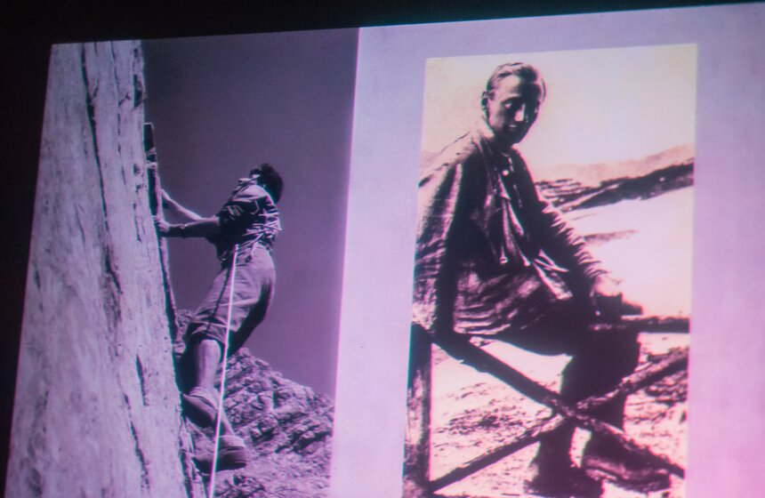 В Москве выступил известный альпинист и скалолаз Алекс Хубер 4 фото