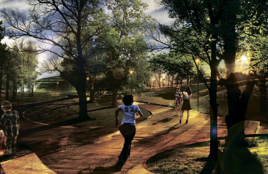 Концепция парка на Ходынском поле компании LAND Milano Srl. Фото предоставлено archsovet.msk.ru