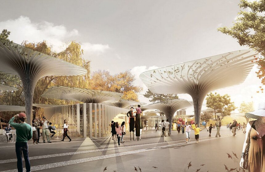 Концепция парка на Ходынском поле компании LAND Milano Srl. Фото предоставлено archsovet.msk.ru
