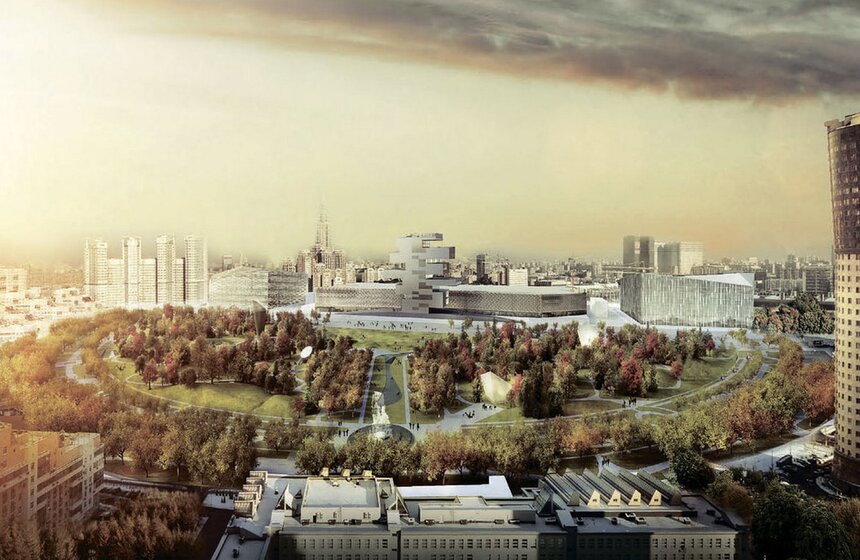 Концепция парка на Ходынском поле компании LAND Milano Srl. Фото предоставлено archsovet.msk.ru