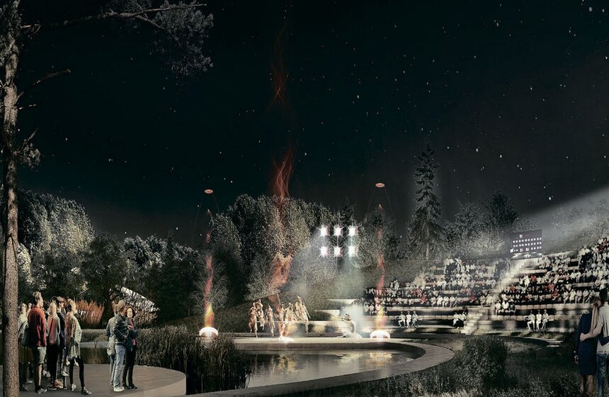 Концепция парка на Ходынском поле компании LAND Milano Srl. Фото предоставлено archsovet.msk.ru