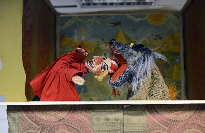 В Московском театре кукол готовятся к премьере "Петрушки" 18 фото
