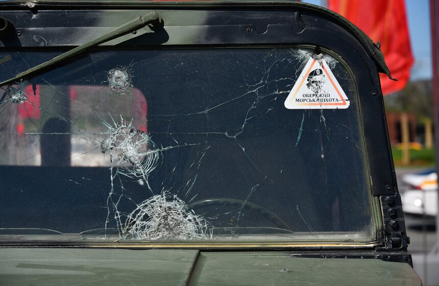 Выставка трофейной техники из зоны СВО открылась на Поклонной горе 1 мая 16 фото