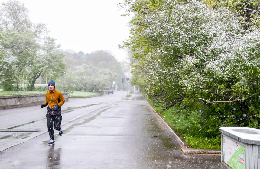 Снег выпал в Москве 7 мая 19 фото